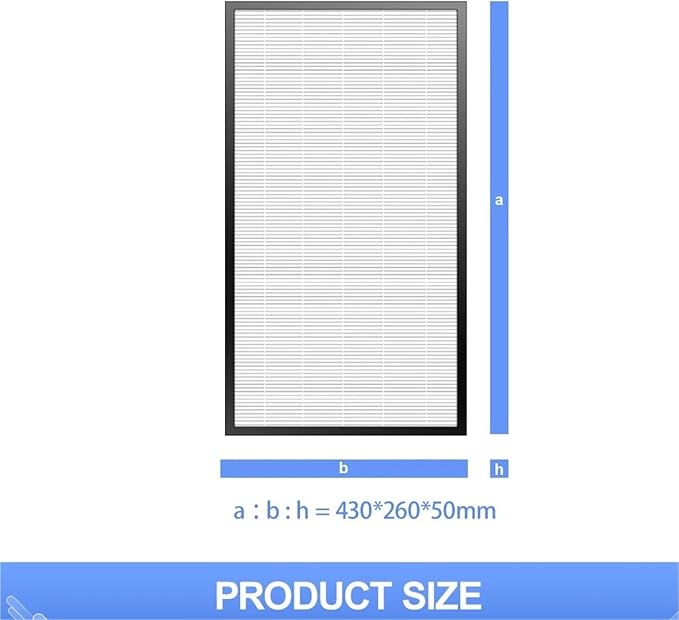 Replacement For H13 Filter ZXGP70C, Compatible For Panasonic, F-VXG70C-N