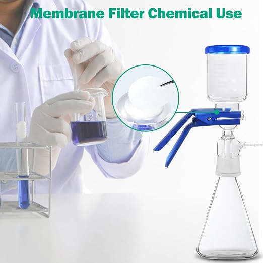 Xin Tester 100 Pieces Nylon Disc Membrane Filters, 50 mm Diameter, 10µm Pore