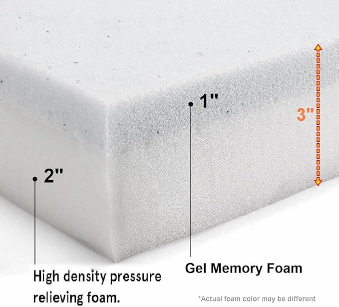 Pet Dog Bed Memory Foam Platform Pad (24x16x3 inches)