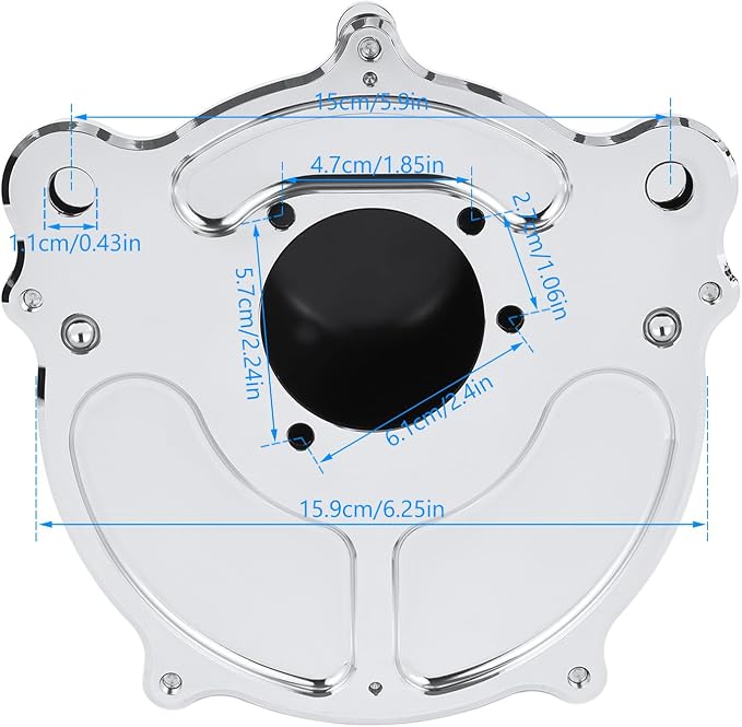 Motorcycle Air Filter Skull Style Air Cleaner