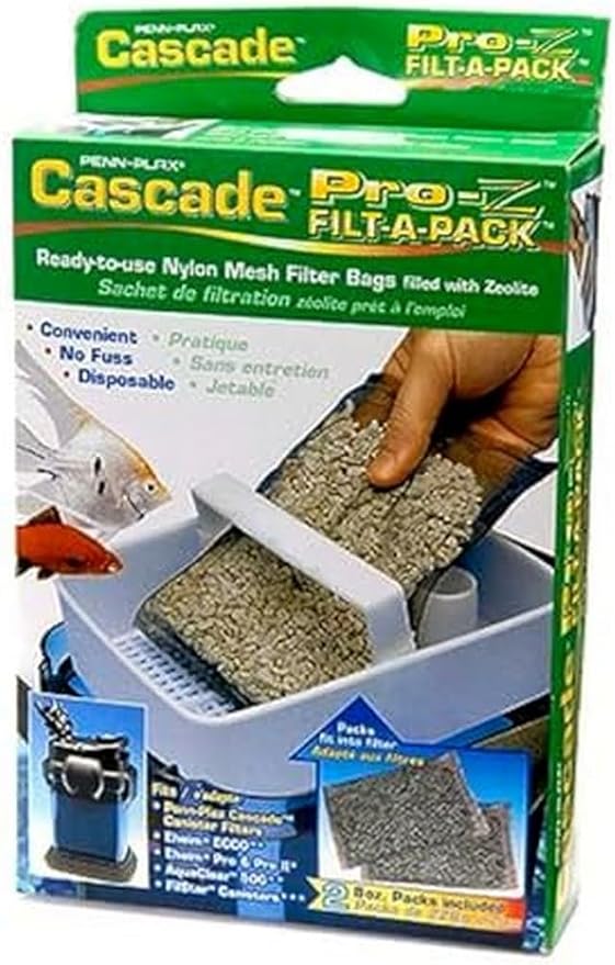 Penn-Plax Cascade Pro-Z Aquarium Canister Filter Media Bags, Designed