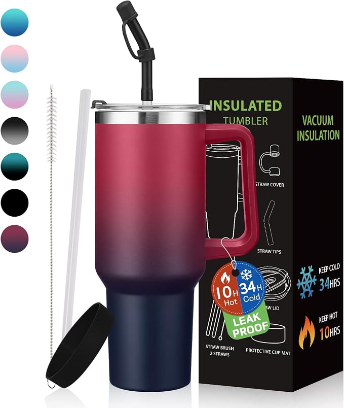 BENZZO Water Bottle, 40 oz Tumbler