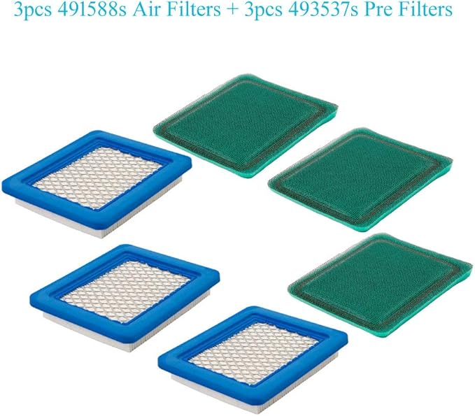 HOODELL 3 Pack 491588S Air Filter
