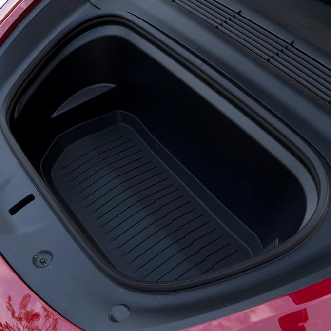 All Weather Cargo Liners for Tesla Model Y Trunk Mats,Front and Rear Frunk Trunk Tray Mats Protector 2021 2022 2023 2024 Accessories