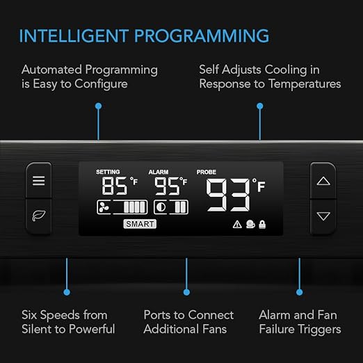AC Infinity AIRCOM T8, Quiet Cooling Blower Fan System