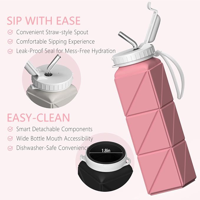 BEAUTAIL Collapsible Water Bottles
