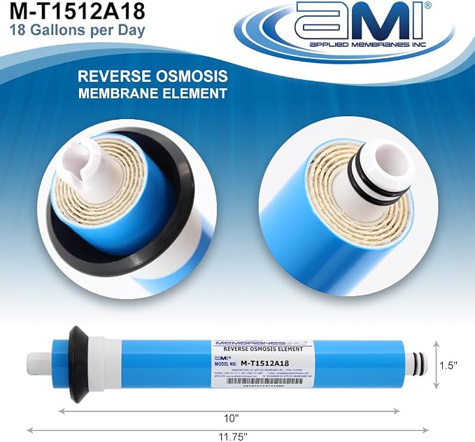 APPLIED MEMBRANES INC. 18 GPD Reverse Osmosis Membrane | RO Membrane Water