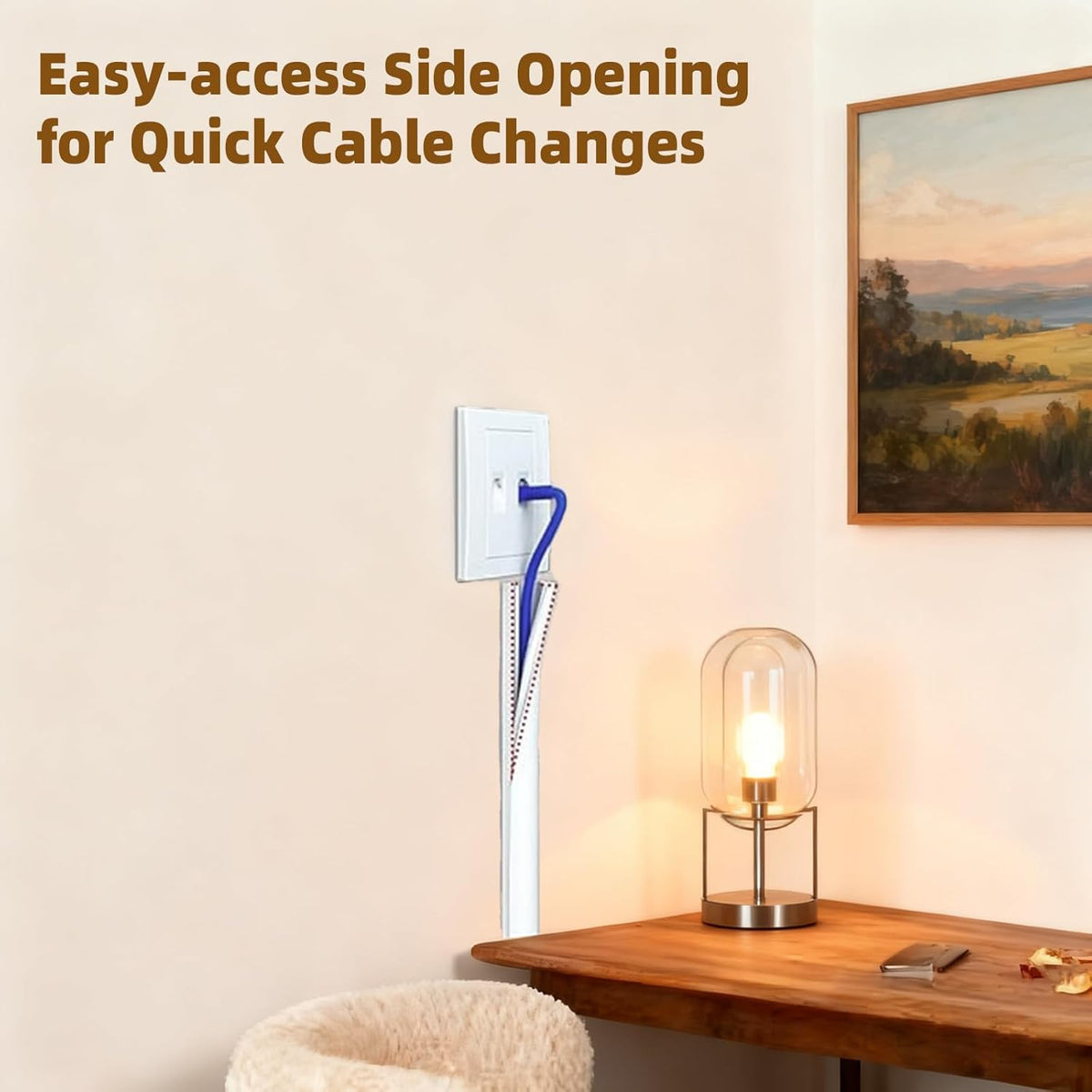 196”Silicone Cord Hider for Wall Mounted TV,Flexible Cord Cover for 1 Wire