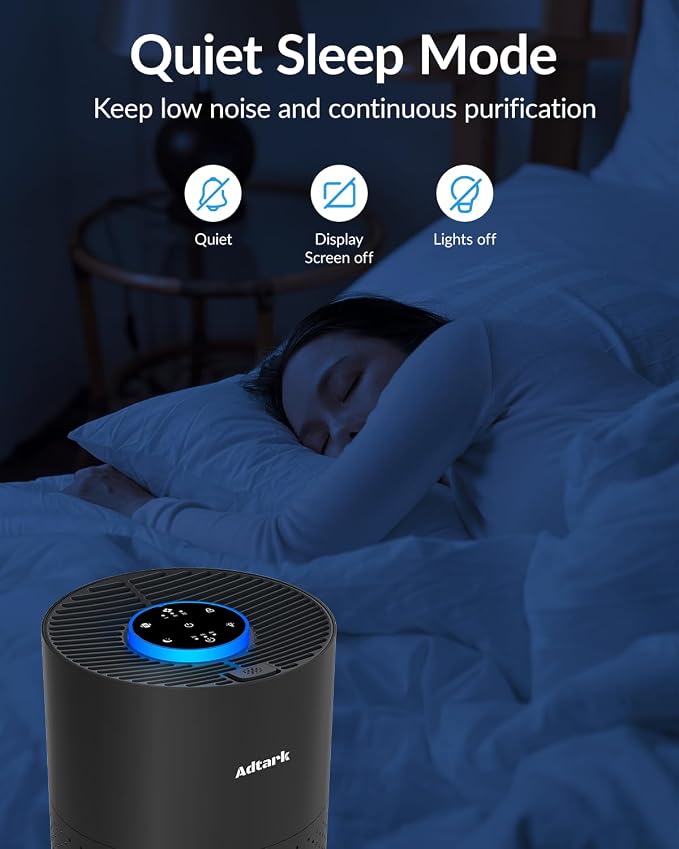 Air Purifiers for Home Bedroom, ADTARK Air Cleaner