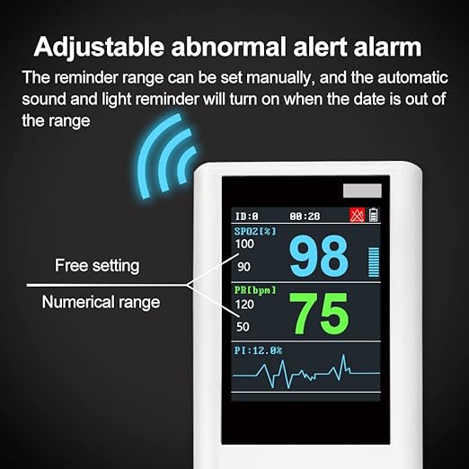 Veterinary Animal Blood Oxygen Monitor SPO2 Handheld Pulse Rate Monitor with Small Probe for Pets