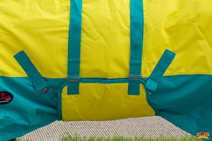 70" Hilason 1200D Winter Waterproof Turnout Horse Blanket Belly Wrap Yellow