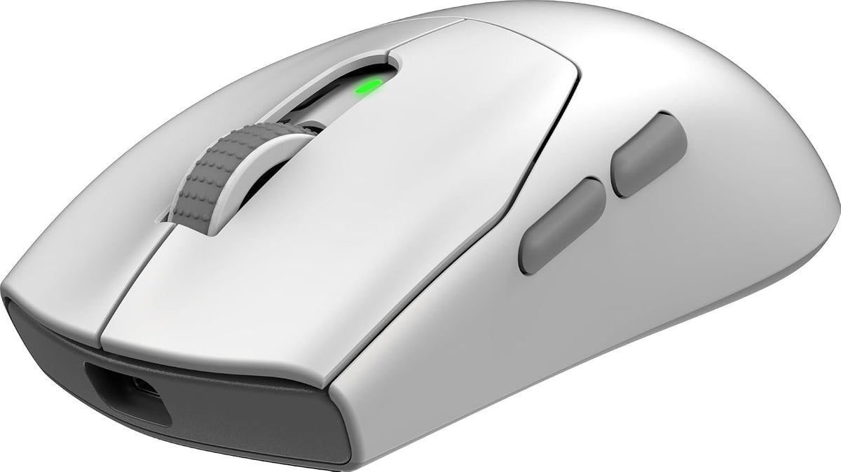 msi Forge GM340 W White Gaming Mouse, 12800 DPI, 50M+ Clicks Micro Switch, Optical Sensor, Ergonomic Ambitextrous Hand Design, RGB Light