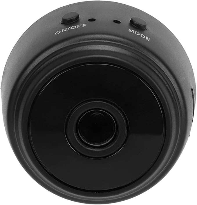 Mini Security Camera with Magnetic Back, HD 1080P Wireless Camera for Indoor & Outdoor Security, Small Nanny Cam for Pet, Baby, Home (Black)