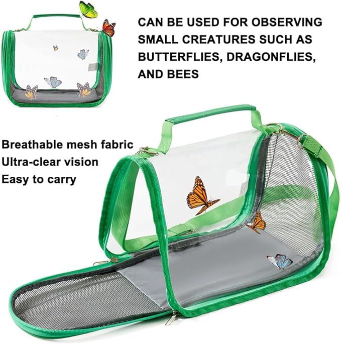 Portable Small Pet Carrier Bag – Travel Bird Cage for Parrots, Parakeets, Cockatiels, Hamsters, Lizard and Vet Visit with Shoulder Straps & Side Access (Excludes tray and stand, Gray, 10.2*7.5*7.6in)