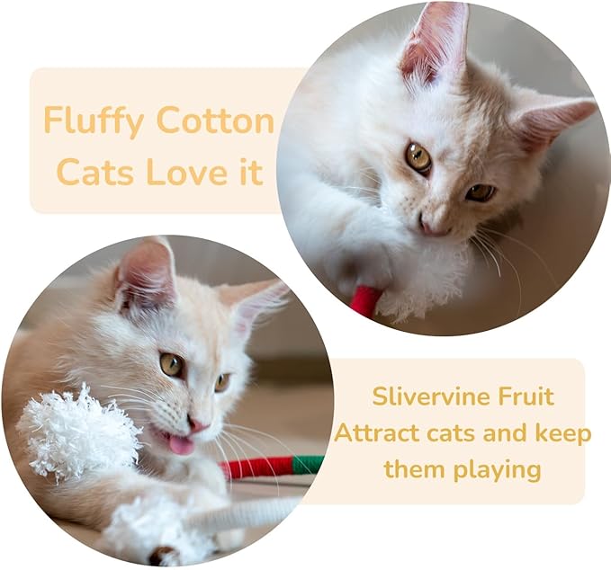 Bent Cat Rope Toy, Pet Chew Toys, Interactive Tease Toys for Cats and Kittens, Bite-Proof Playthings, Cotton Rope Kitten Toys Dental Care Stress Relief Pet Supplies (Extra Large 3 Pack)