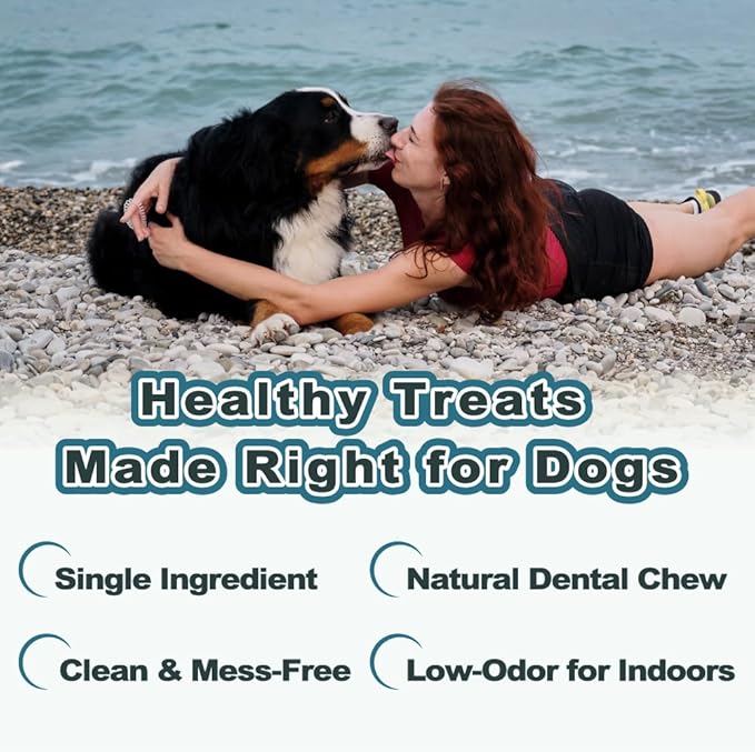 VITADAY Dog Jerky, 100% Fish Skin Dog Treats, Tough Grain-Free Rawhide Alternative, Natural Dog Jerky Treats for, Rich in Collagen & Omega-3, Low Fat, Hypoallergenic, 3 oz Pack, Slice