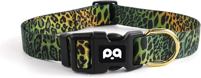QQPETS Adjustable Soft Dog Collar: Print Flower Pink Multicolor Cute Patterns for XS Small Medium Large Pet Girl Boy Puppy Walking Running Training