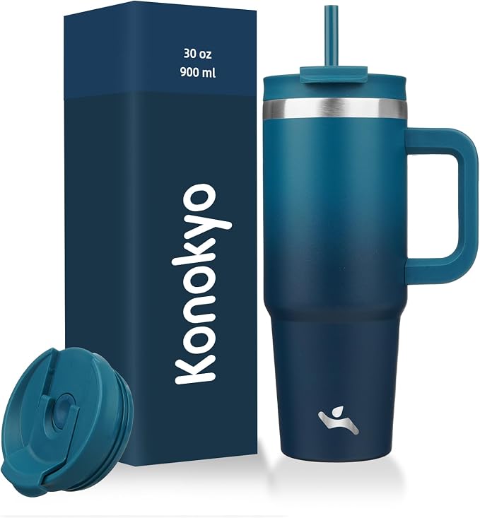 Konokyo 30 oz Insulated Tumbler Water Bottle