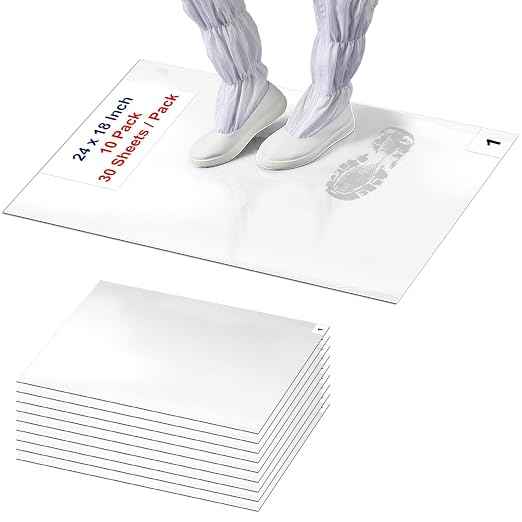 Sticky Mat Tacky Adhesive Pads 300 Sheets, 30 Sheets/Pack, Thickened Cleaning