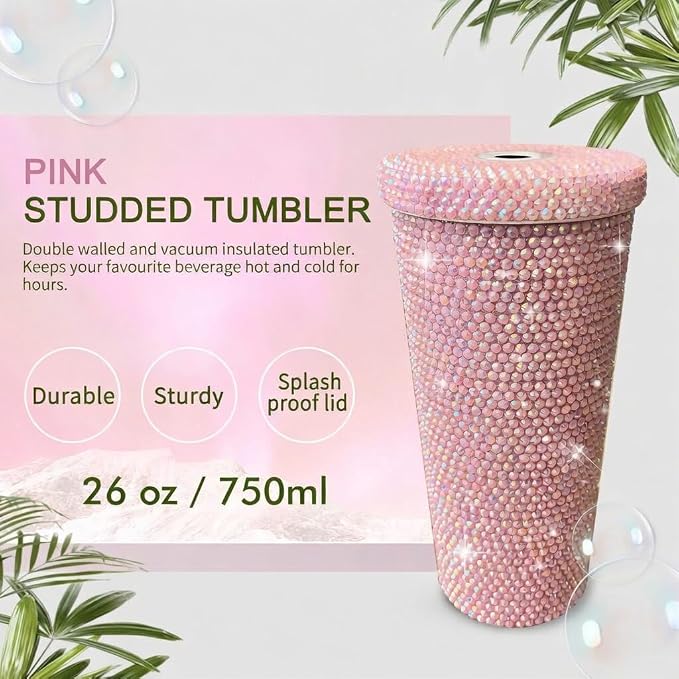 26oz Bling Rhinestone Tumbler