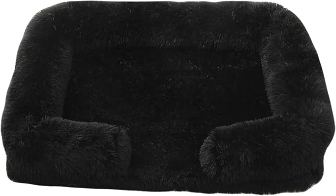 Dog Beds Large Sized dog Orthopedic, Sofa Dog Bed with Waterproof Lining and Nonskid Bottom, Rectangle Washable Dog Bed for Medium Small Dogs and Cats Comfortable ( Color : Black , Size : 43 x 27" )