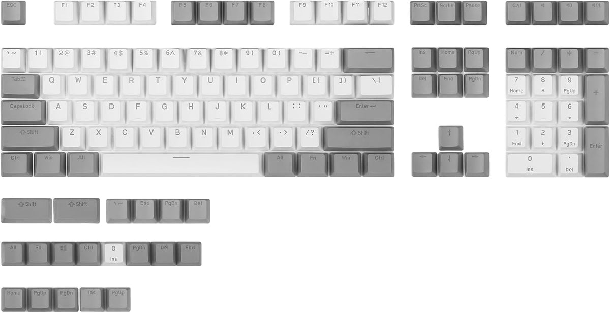 Keycaps PBT Backlit Cherry MX Keyset Shine Through OEM Profile