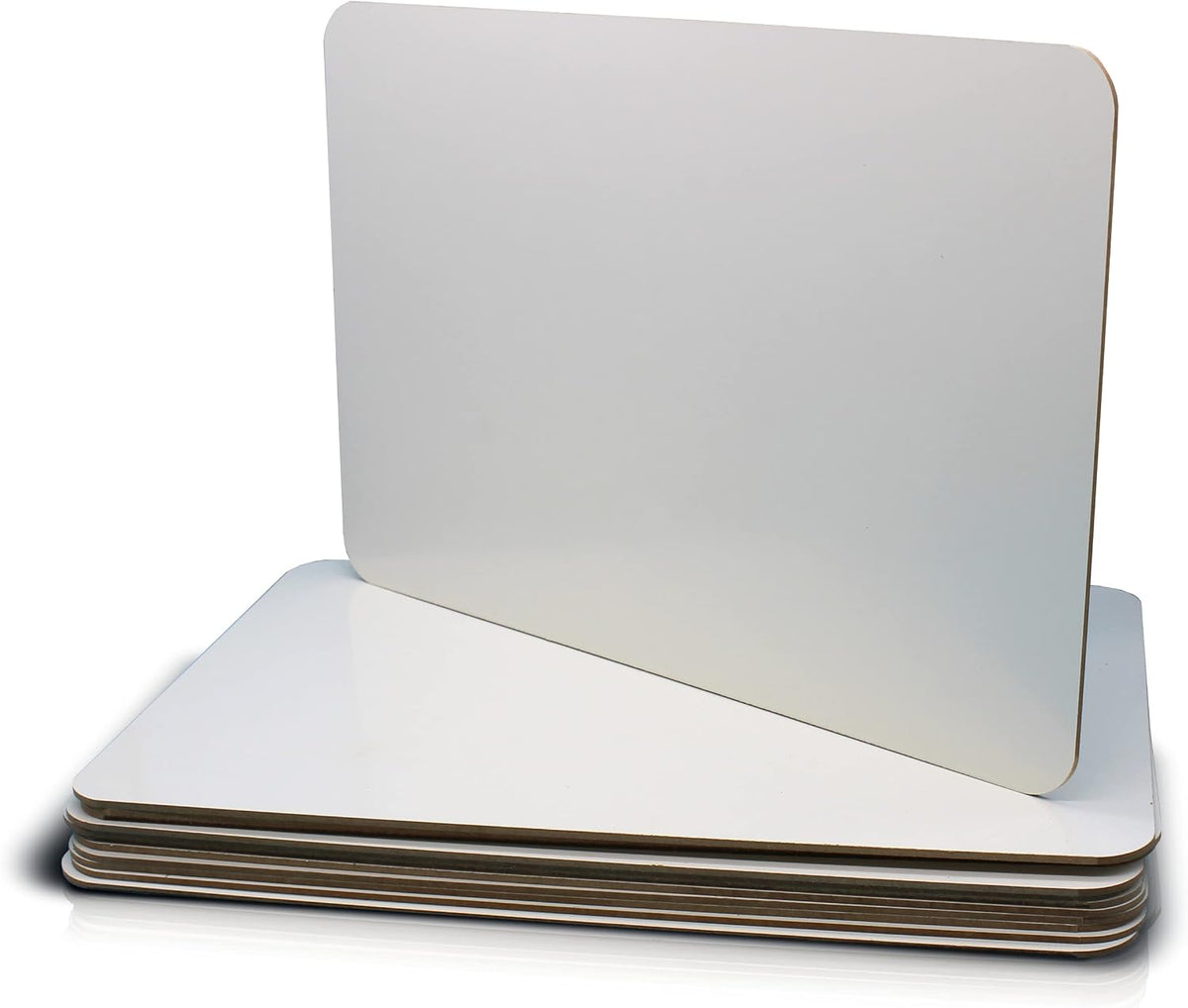 Flipside Products 12" x 18" Large Dry Erase White Boards, Classroom Pack, Single-Sided Lapboard for Class, Reusable for Group Participation - 12 Pack