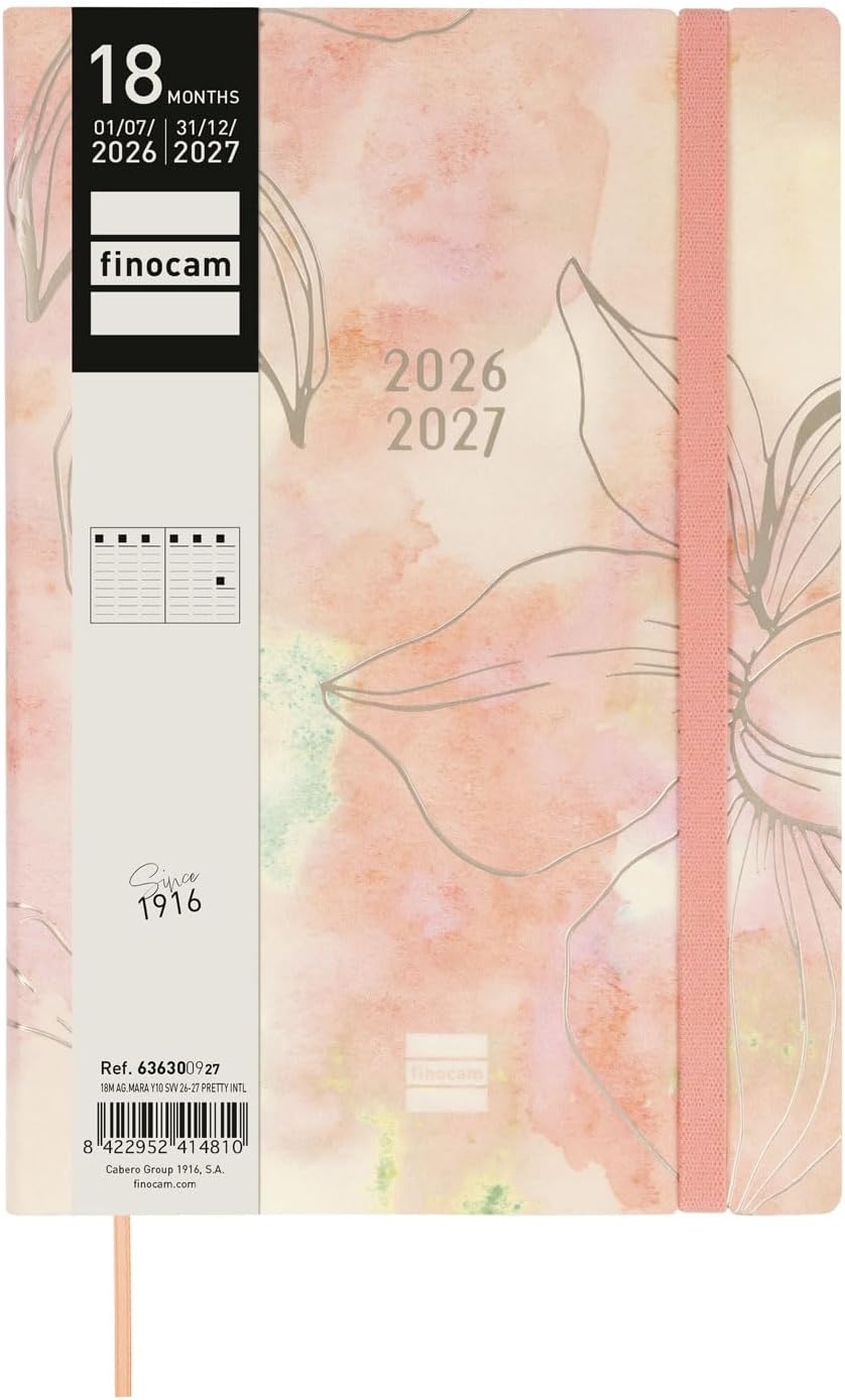 Finocam Mara Weekly Diary 18–Month | Weekly Diary | Pretty