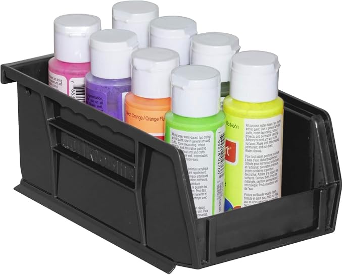 Akro-Mils 30220 AkroBins Plastic Storage Bins, Space-Saving Stackable Bins