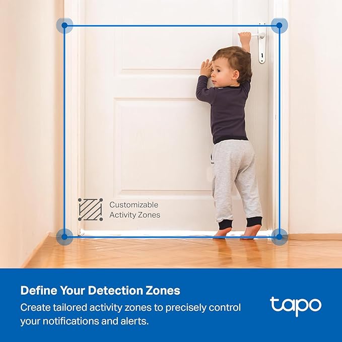 Tapo 1080p Indoor/Outdoor Security Camera - Free Person/Motion/Baby Cry Detection, Color Night Vision, IP65 Weatherproof, SD/Cloud Storage, Works w/Alexa & Google Home HybridCam