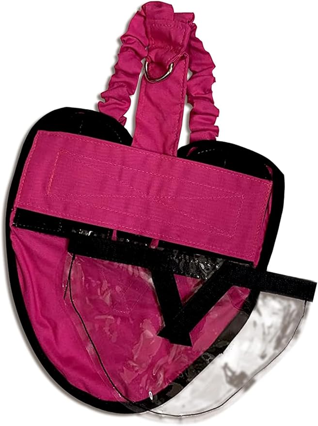Hen Holster Wrap-Around Bird Diaper & Harness for Hens, Roosters, Ducks, Geese - with Removable Vinyl Liner, Adjustable Fit for Outdoor Adventures & Indoor Use - Easy to wear - XL, Pink