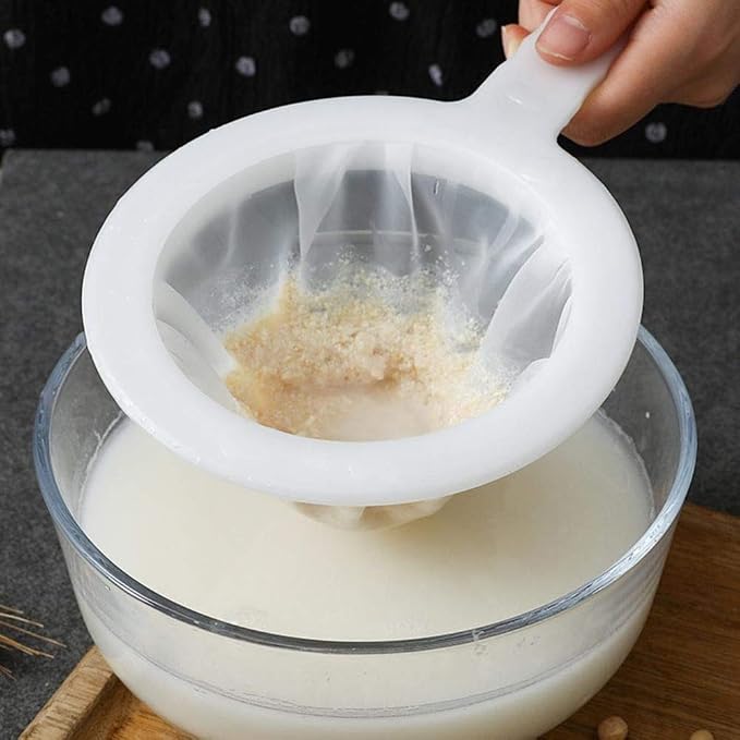 Kitchen Ultra-Fine Nylon Mesh Strainer I Plastic Sieve Fine Mesh Filter Spoon