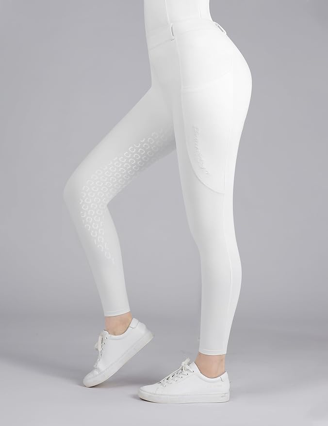 Harrison Howard Women's Horse Riding Pants Double Pocket Silicone Full-Seat Breeches Equestrian Breeches