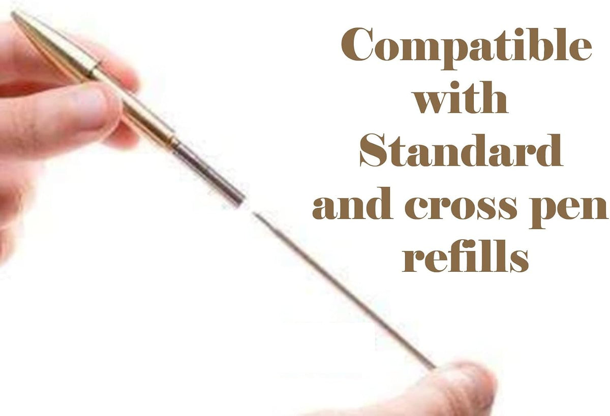 50 Caliber Bullet Twist Tactical Pen, Gold Plated, Realistic Refillable 50 Cal Bullet Pen for Hunters, Military, & Outdoor Enthusiasts, Ideal Gift for Father's Day, Birthday, Christmas