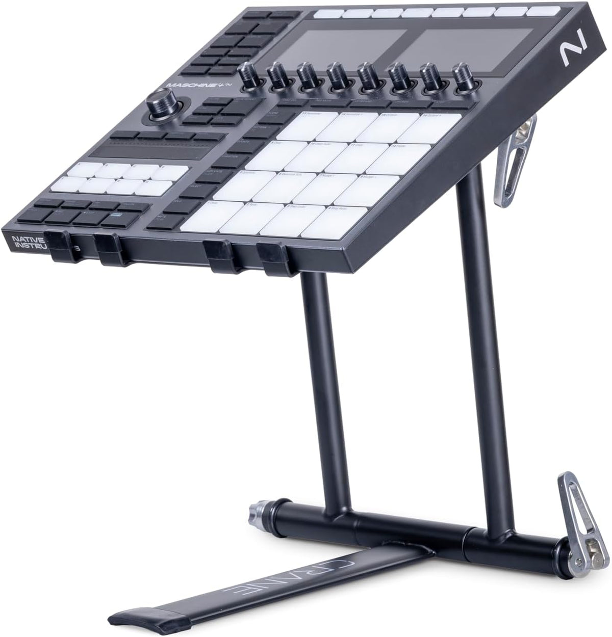 Plus DJ Stand for Laptops, Tablets and Controllers with Nylon Carry Bag, Graphite Grey
