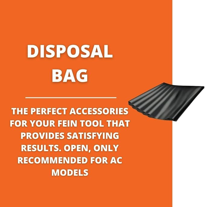 Fein Disposable Bags for Efficient Dust Collection in Turbo AC Wet/Dry Dust