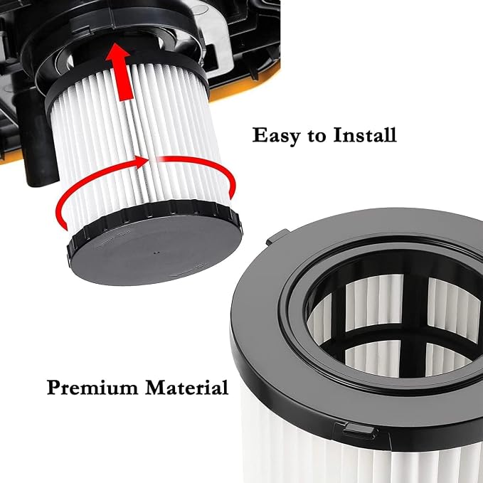 4 Pack DCV5801H Wet/Dry Vacuum HEPA Replacement Filter Compatible