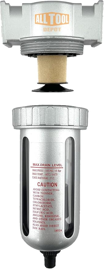 1/4" NPT MID FLOW Particulate Filter/Water Trap