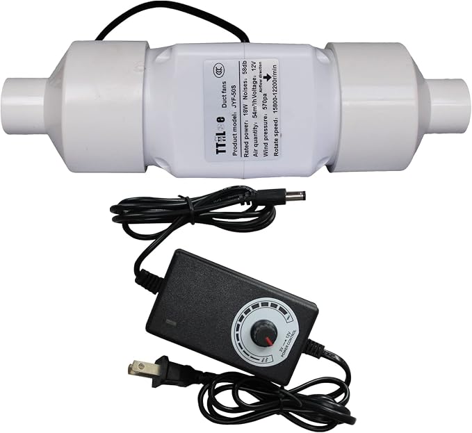 18W 12V Duct Extractor Fan 2” 50mm