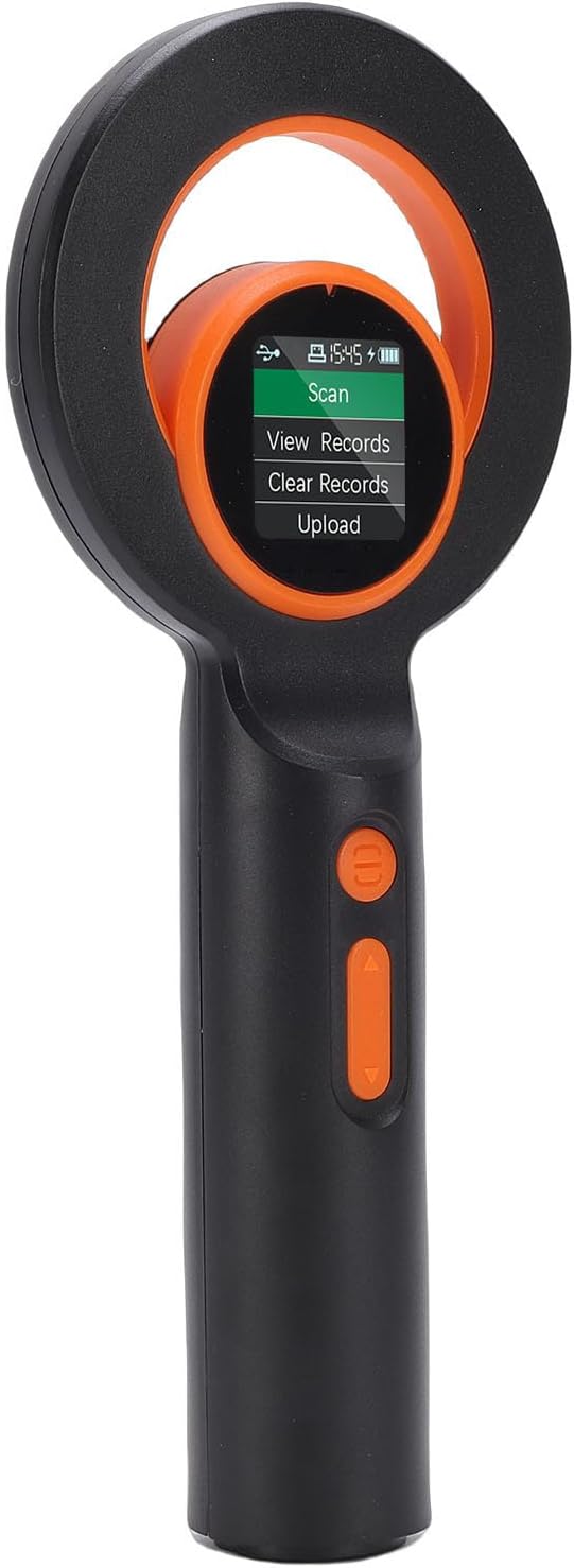 Sorandy EMID FDX B ISO11784 85 Compatible Pet Chip Reader, USB 2.4G Reader, Rechargeable 1800mAh Battery with 1.44 Inch TFT Screen, 72H Continuous Use, Ideal for Animal Marker,