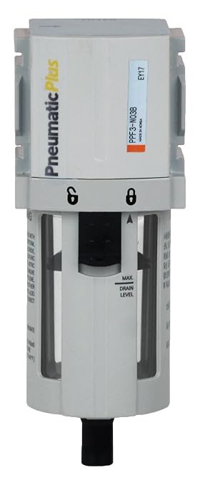PneumaticPlus PPF3-N03B Compressed Air Particulate Filter 3/8" NPT, 5 Micron