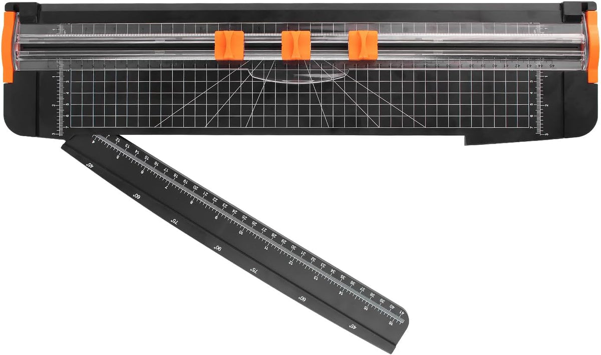 ZEQUAN 18-Inch Paper Trimmer, Slider Cutter, 3 Blades, Cardstock Crafts