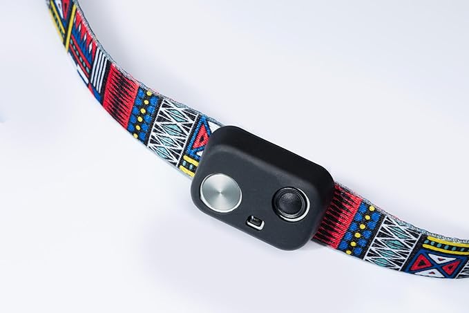 MS-5 Automatic Pet Door Collar, Genuine High Tech Pet Brand Dog Collar for Power Pet Doors - Deluxe Strap (Tribal, Extra Large) - DC-TBL-MS5-XL