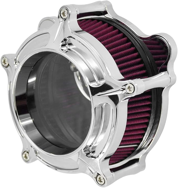 HDBUBALUS Motorcycle Air Filter Cleaner Intake Filter System Kit