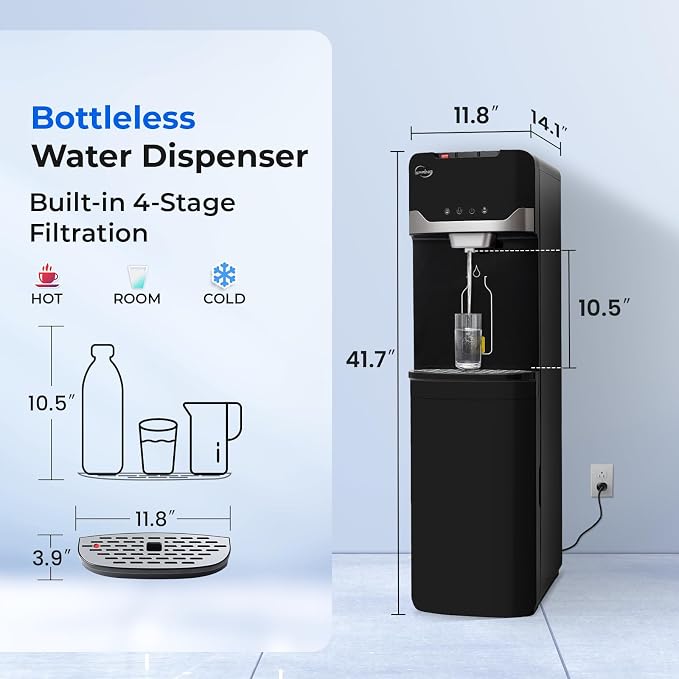 iSpring Bottleless Water Cooler Dispenser