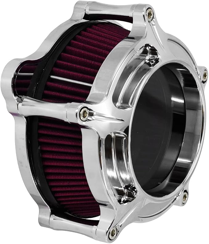HDBUBALUS Motorcycle Air Filter Cleaner Intake Filter System Kit