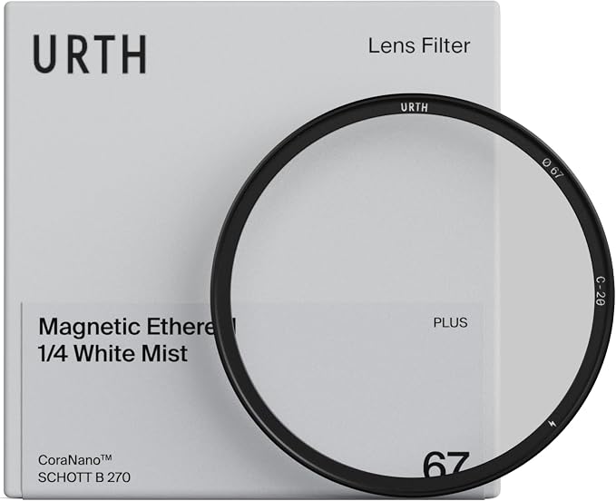 Urth 58mm Magnetic Ethereal White Mist ¼ Diffusion Lens Filter — Cinematic