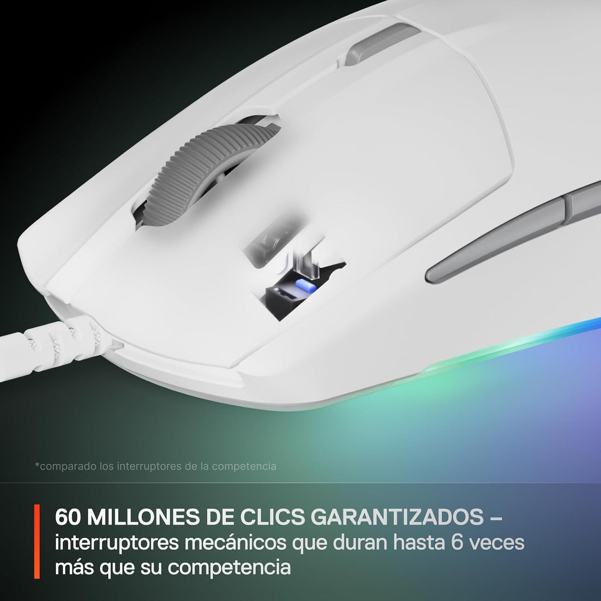 SteelSeries Rival 3 Gen 2 Gaming Mouse - White