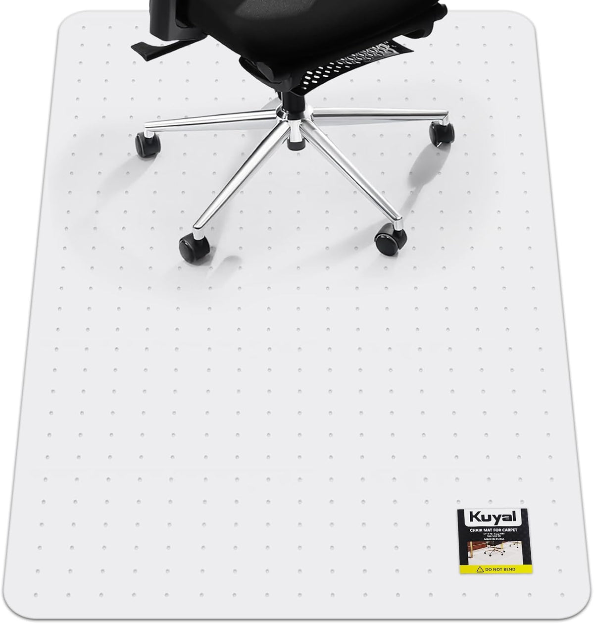 Kuyal Office Chair Mat for Carpet, Clear Heavy Duty Computer Chair Mat