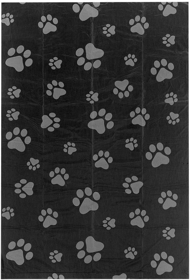 Best Pet Supplies Dog Poop Bags for Waste Refuse Cleanup, Doggy Roll Replacements for Outdoor Puppy Walking and Travel, Leak Proof and Tear Resistant, Thick Plastic - Black, 360 Bags (BDP-360T)
